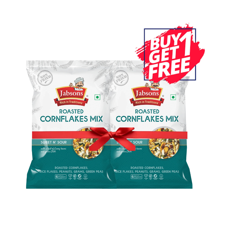 Jabsons - Roasted Namkeen Cornflakes Mix - 200g (Exp: 18-02-2026) (B1G1)