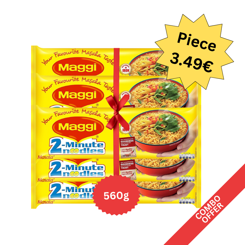 Maggie - InstantNoodles 8 Pack - 560g (Combo of 5)