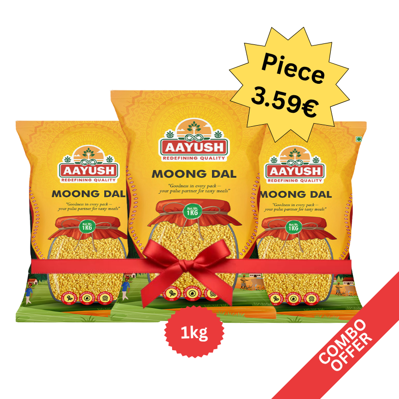 Aayush - Moong Dal - 1kg (Combo of 3)