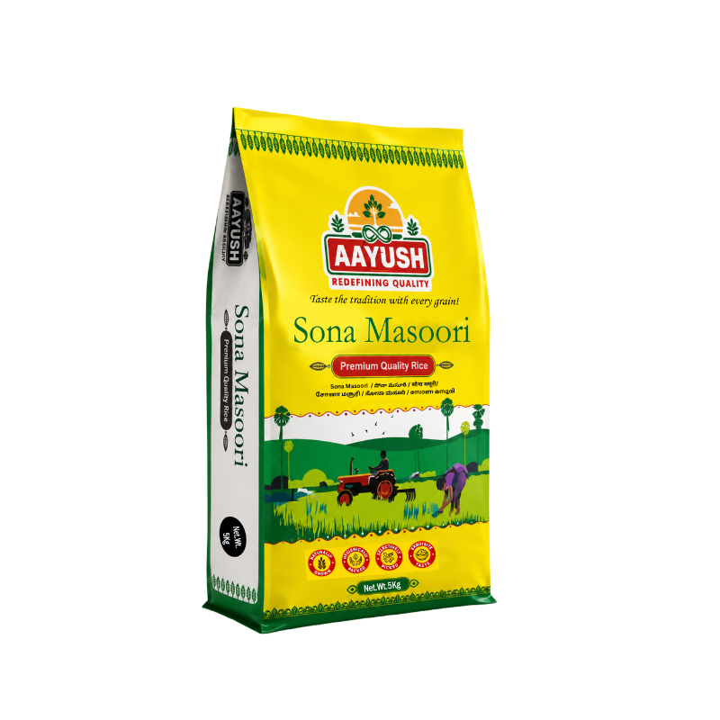 Aayush - Sona Masoori Rice - 10kg (5*2)