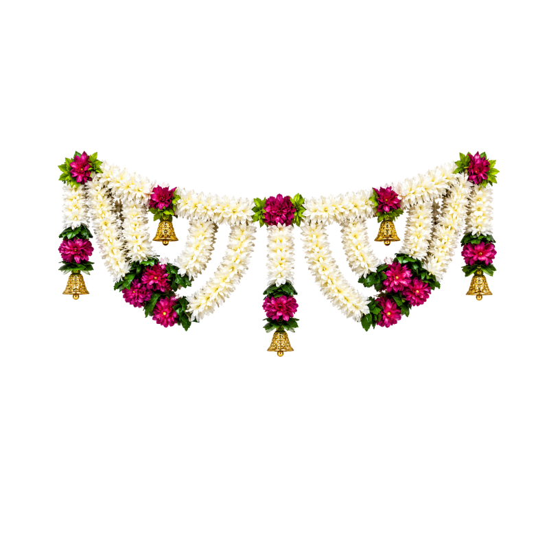 White Flower Main Door Decor-1pc