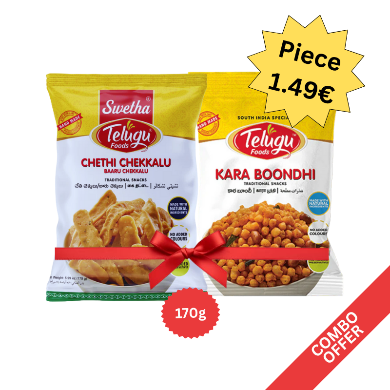 Telugu - Chethi Chekkalu + Karam Boondi - 170g (Combo)