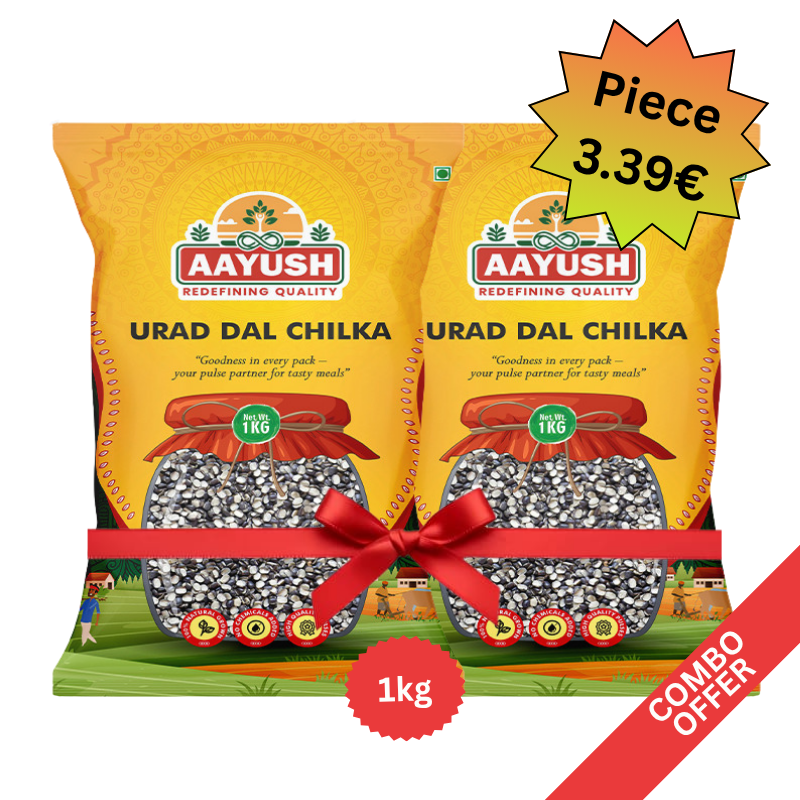 Aayush - Urid Dal Chilka - 1kg (Combo)