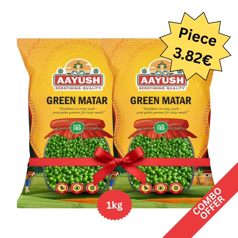 Aayush - Greem Matar - 1kg (Combo)