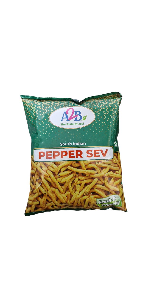 A2B Pepper Sev - 200gm | Spicy & Crispy South Indian Snack