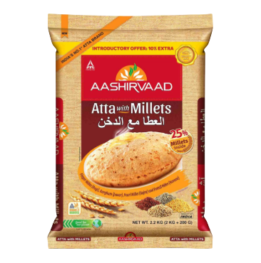 Aashirvaad - Atta With Millets - 2.2kg