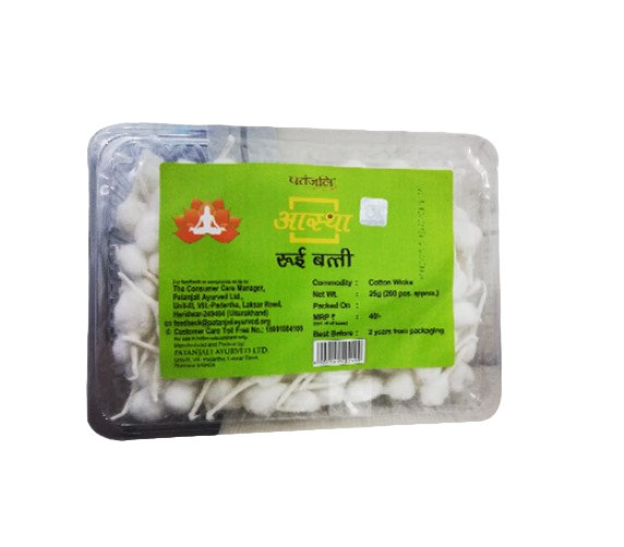 Aastha Cotton Wicks Plain - Perfect for Puja Lamps (25g)