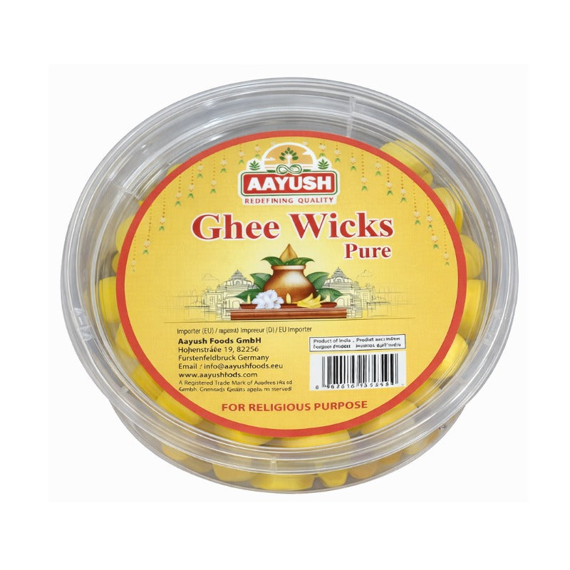 Aayush - Ghee Readymade Wicks - 50 Wicks