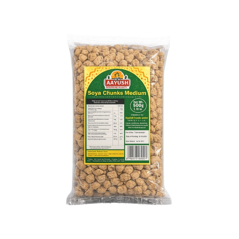 Aayush - Soya Chunks Medium - 500g