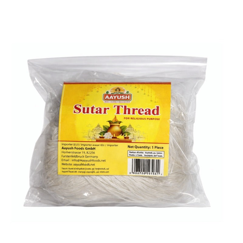 Aayush - Sutar Thread - White for Pooja - 1 Pcs