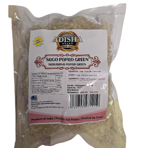 Adisha - Sabudana Papad With Chilli - 200g