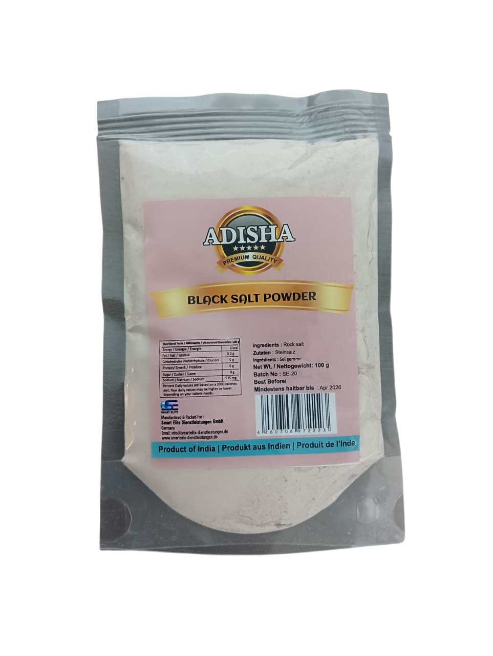 Adisha - Black salt powder - 100gm