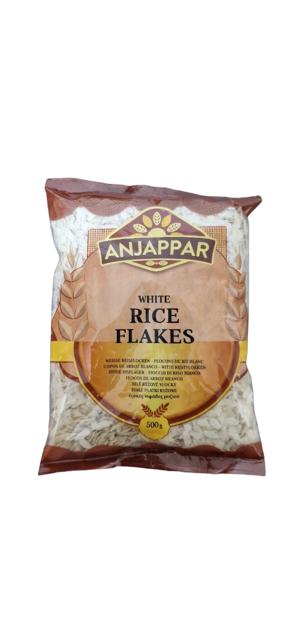 White Rice Flakes Anjappar Rice Flakes White Medium - 500g