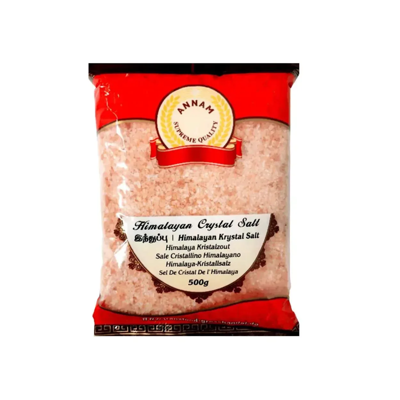 Annam Himalayan Salt Crushed - Pure and Natural Flavor Enhancer (500g)