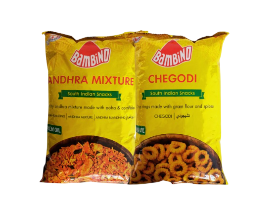 Bambino - Andhra Mixture + Chegodi - 170g (Combo)