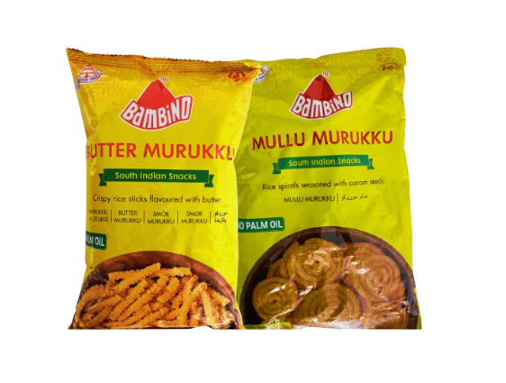Bambino - Butter Murukku + Mullu Murukku - 170g (Combo)