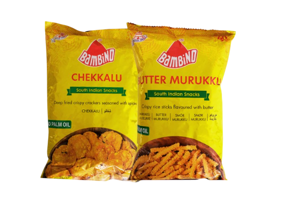 Bambino - Chekkalu + Butter Murukku - 170g (Combo)