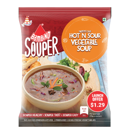 Bambino - Hot and Sour Vegetable Soup Powder - 40g