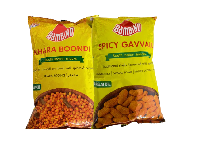 Bambino - Khara Boondi + Spicy Gavvalu - 170g (Combo)