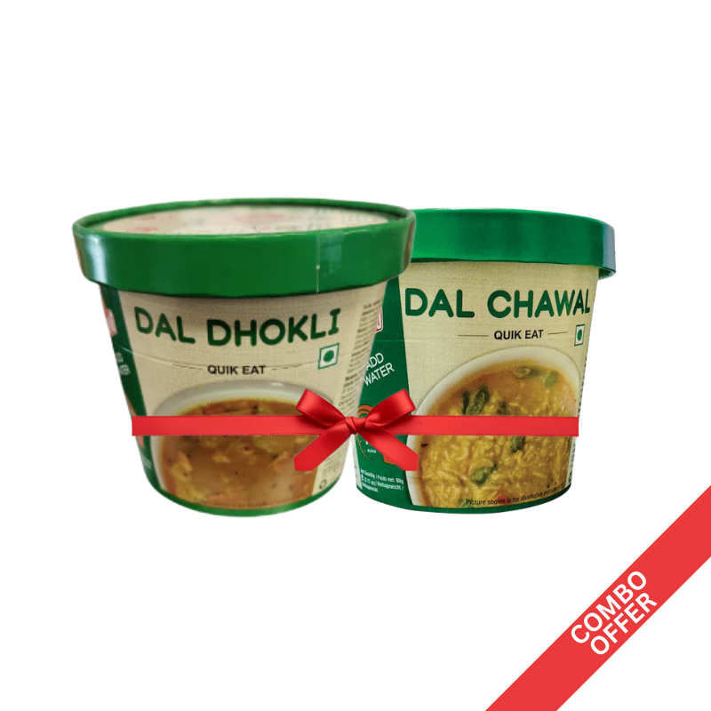 Bambino - Quick Eat Dal Chawal + Dal Dhokli - 190g