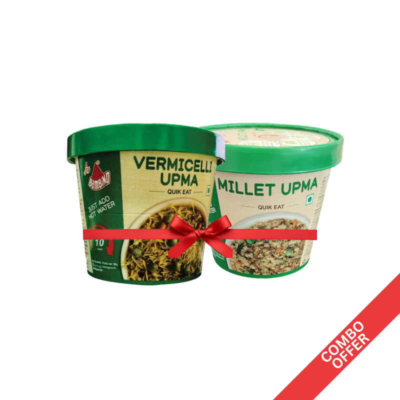 Bambino - Quick Eat Millet Upma + Vermicelli Upma - 170g