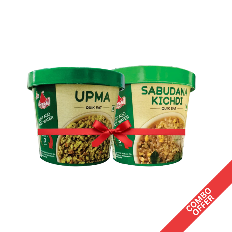 Bambino - Quick Eat Upma + Sabudana Khichdi - 170g