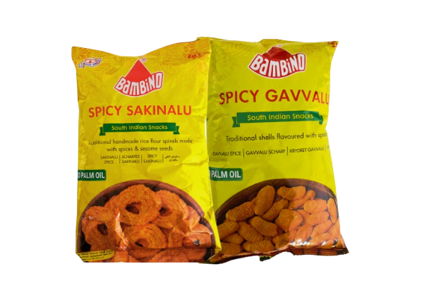 Bambino - Spicy Sakinalu + Spicy Gavvalu - 170g (Combo)