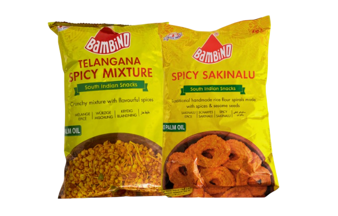 Bambino - Telangana Spicy Mixture + Spicy Sakinalu - 170g (Combo)