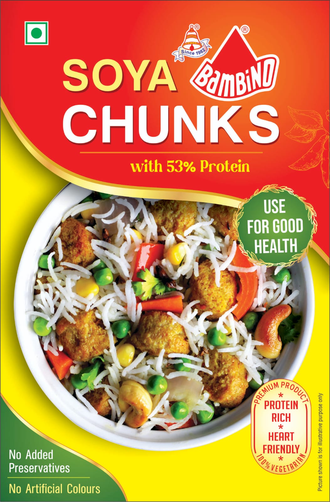 Bambino - Soya Chunks Big - 200g