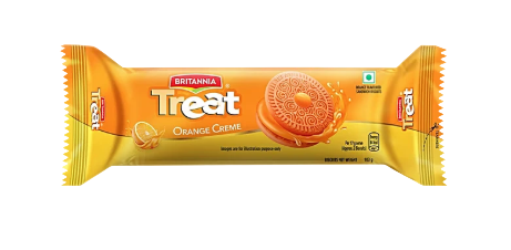 Britannia - Treat Orange Cream Biscuit - 100g
