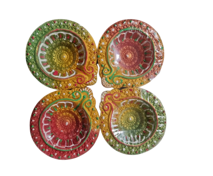 Clay - Diya - 4 Piece