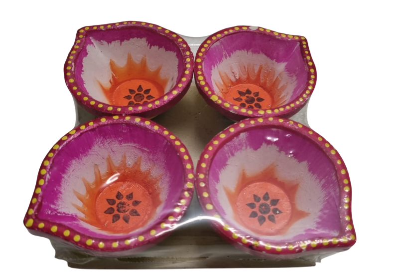 Clay - Diya Designed - 4 Piece