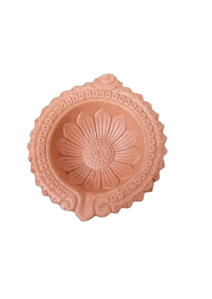 Clay Diya - Illuminate Your Space with Traditional Charm (1pc)