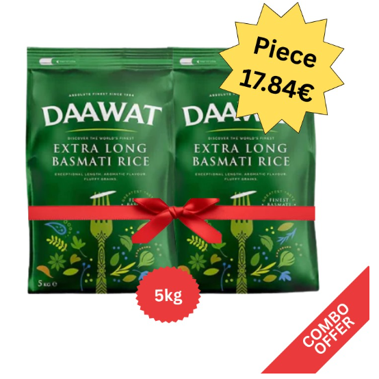 Daawat - Extra Long Basmati Rice - 5kg (Combo)