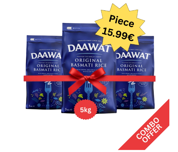 Daawat - Original Basmati Rice - 5kg (Combo of 3)