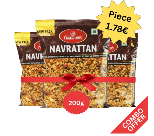 Haldiram - Navrattan Mix - 200g (Combo of 3)