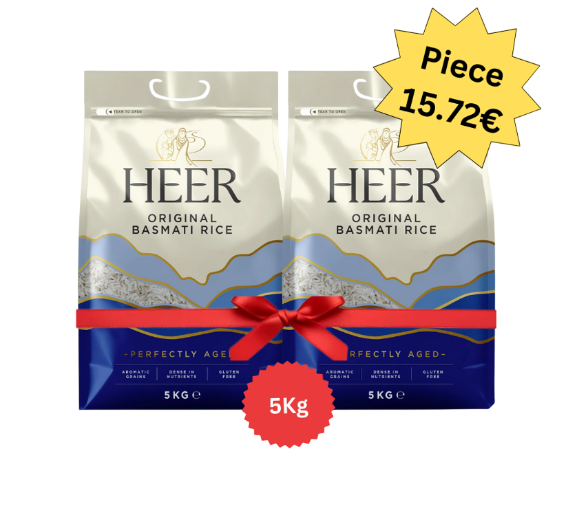 Heer - Original Basmati Rice - 5kg (Combo)