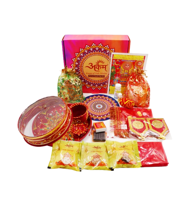 Karwa Chauth Pooja Samagri Kit - All-in-One Ritual Essentials (1pc)