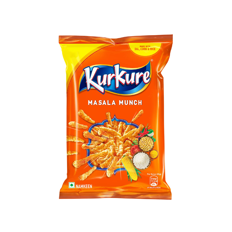 Kurkure Masala Munch - Crunchy & Spicy Snack (85g)