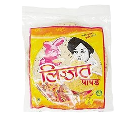 Lijjat - Udad Papad With BlackPepper - 200g