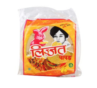 Lijjat - Udad Plain Papad - 200g