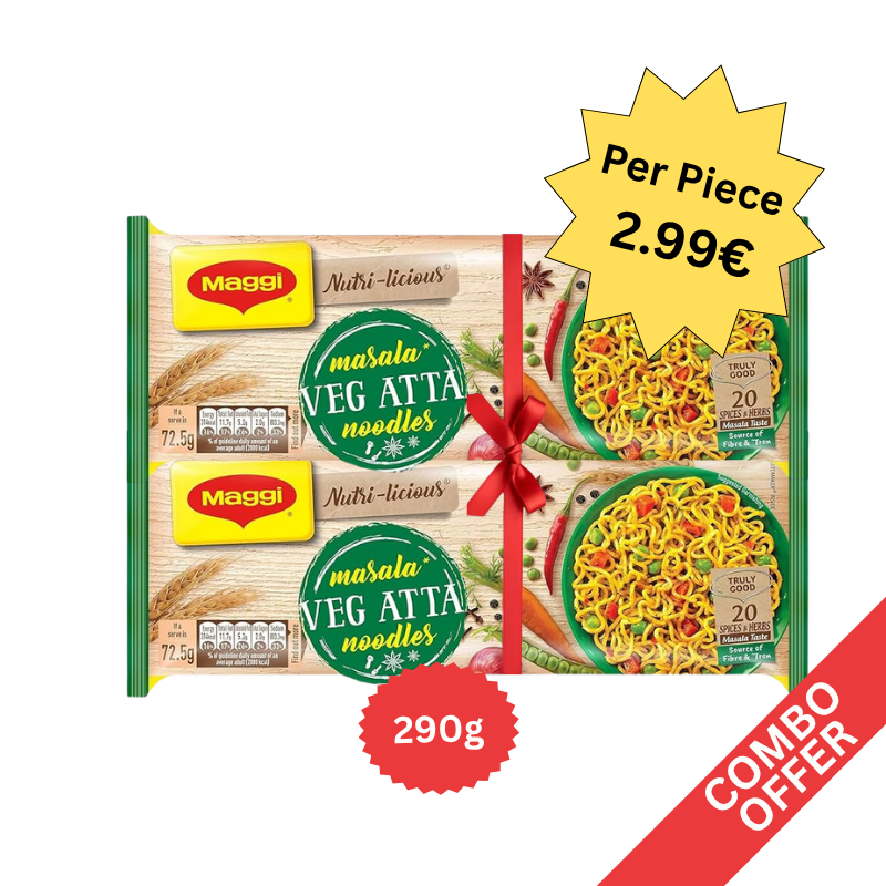 Maggie - Noodles Vegetable Atta - 290g (Combo of 2)