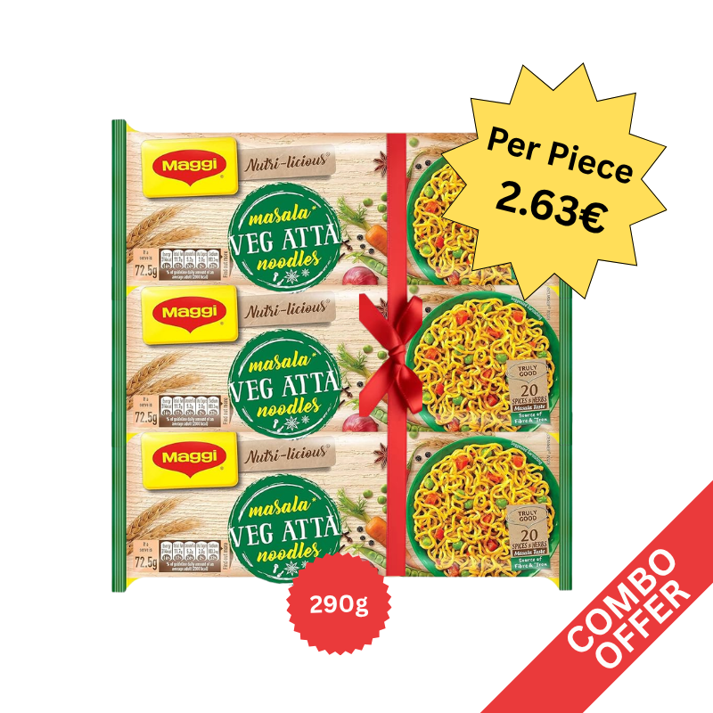 Maggie - Noodles Vegetable Atta - 290g (Combo of 3)