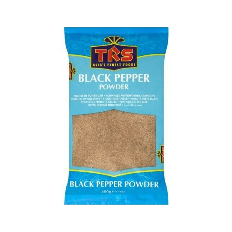 TRS Black Pepper Powder - Freshly Ground Pepper for Bold Flavor (400g)