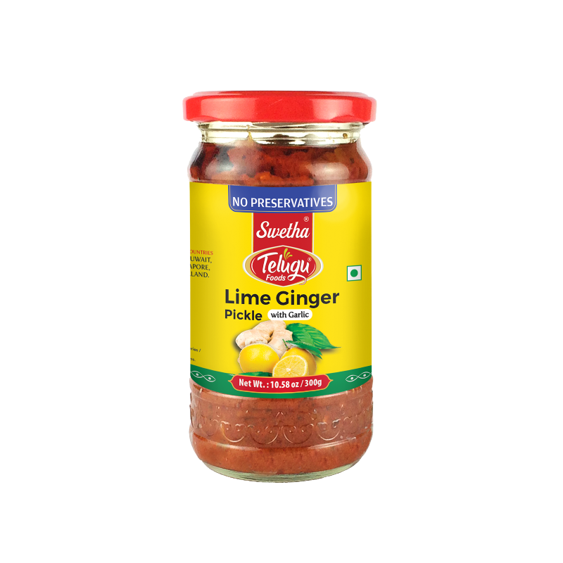 Telugu - Lime Ginger Pickle - 300g
