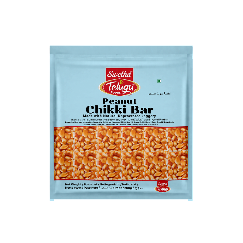 Telugu - Peanut Chikki Bar - 200g