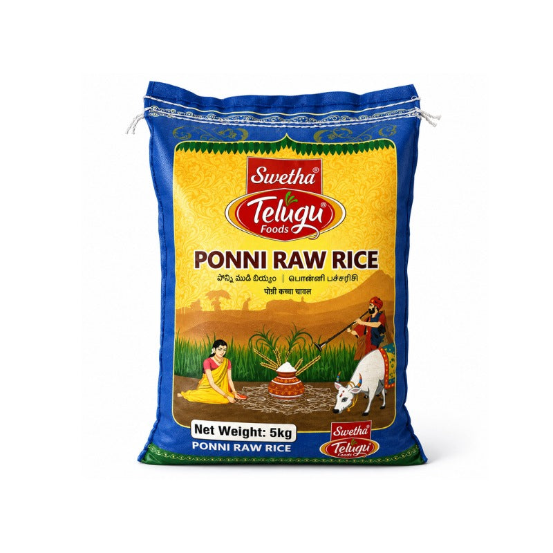 Telugu - Ponni Raw Rice - 5kg
