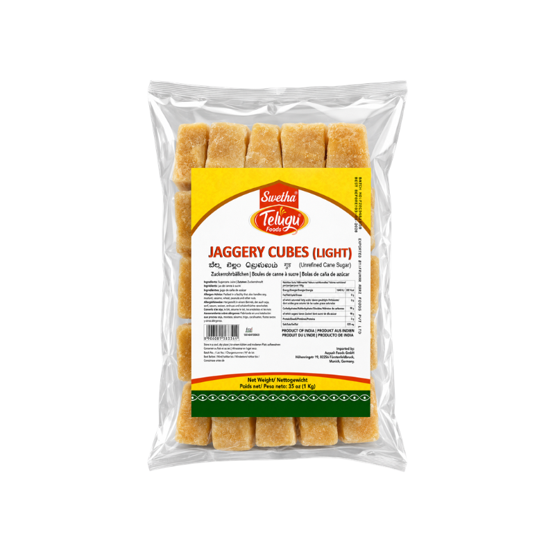 Telugu Jaggery Cubes Light - 1kg