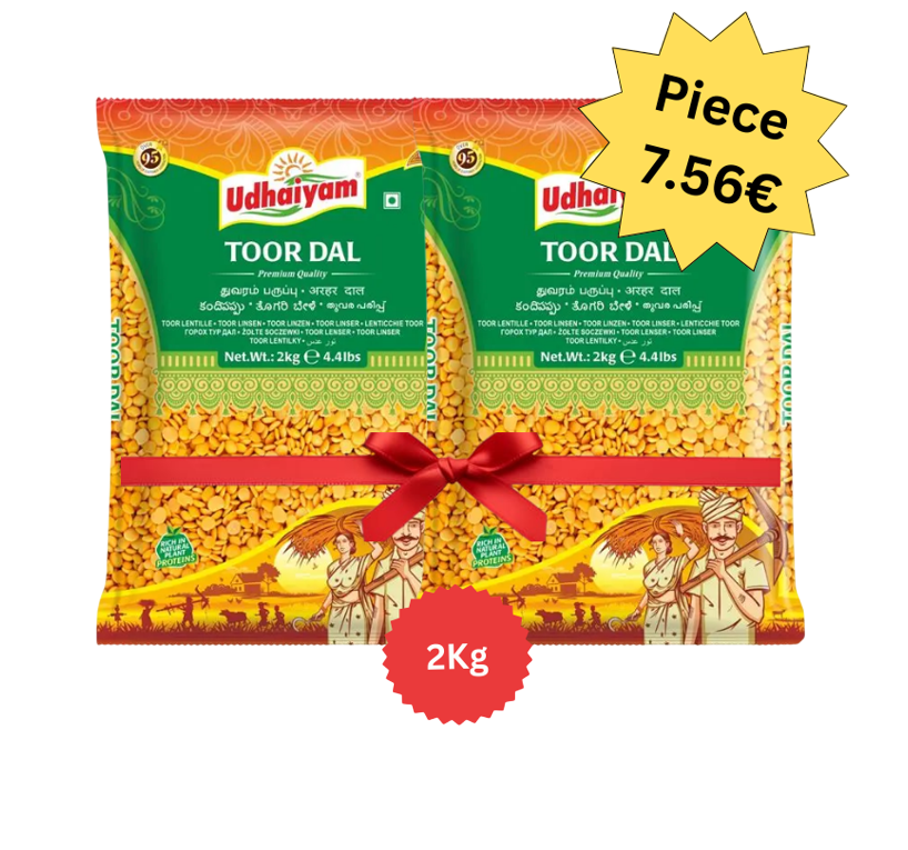 Udhaiyam - Toor Dal - 2kg (Combo)