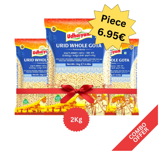 Udhaiyam - Urid Whole Gota - 2kg (Combo of 3)